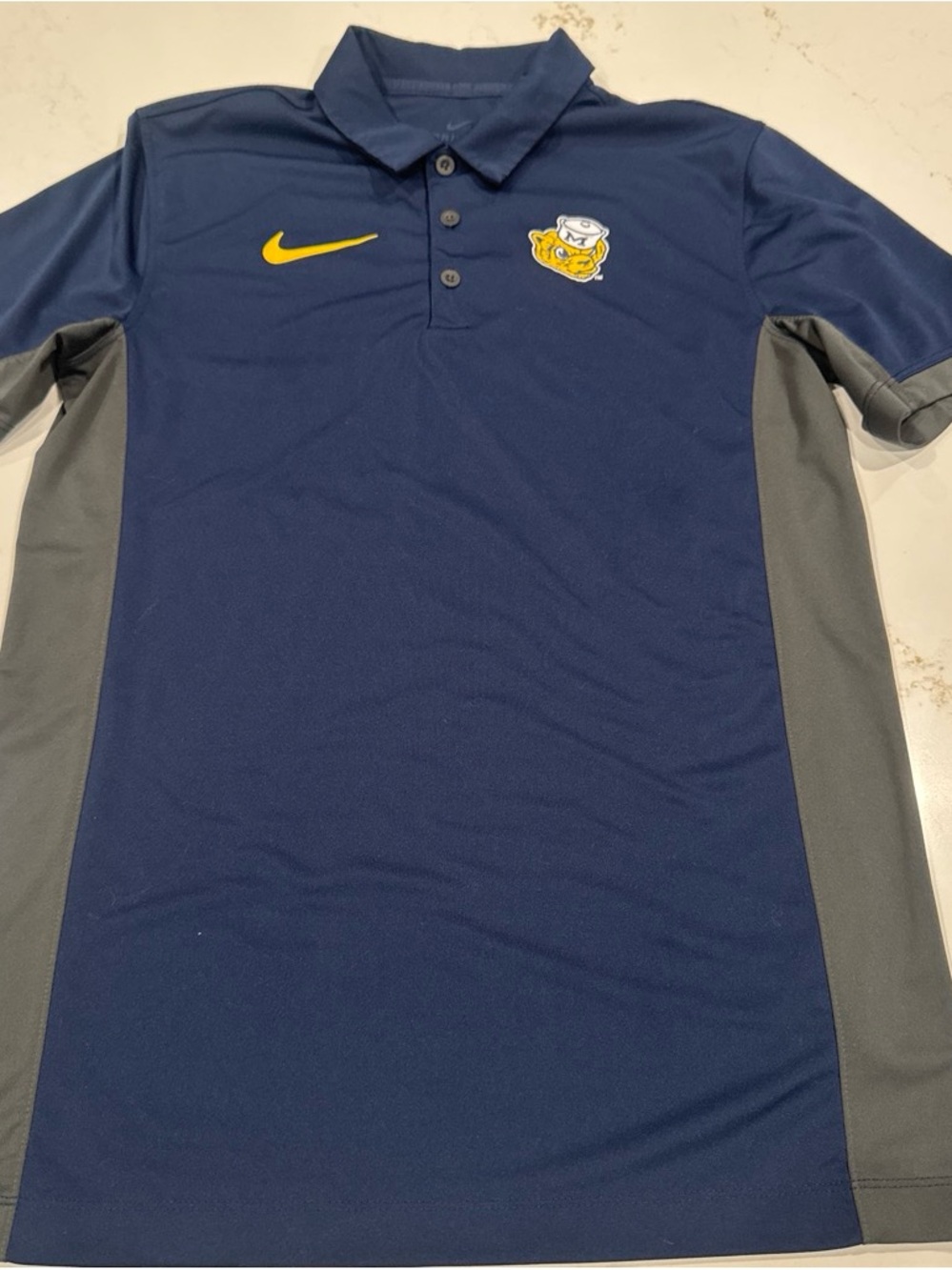 University of Michigan Nike  Men’s Navy & Gray Short-Sleeve Polo